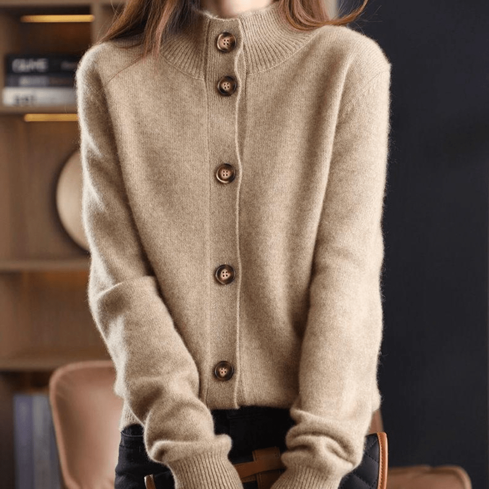 Women's Clara Button Sweater - Cozy Charm Everyday Layer