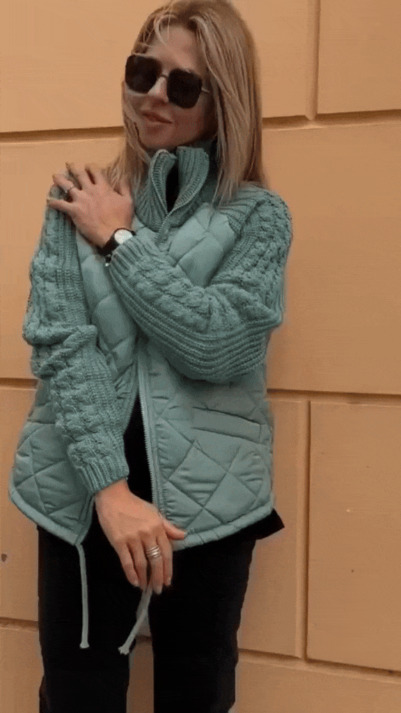Women's Brooke Cozy Quilted Knit-Sleeve Jacket - Everyday Layer