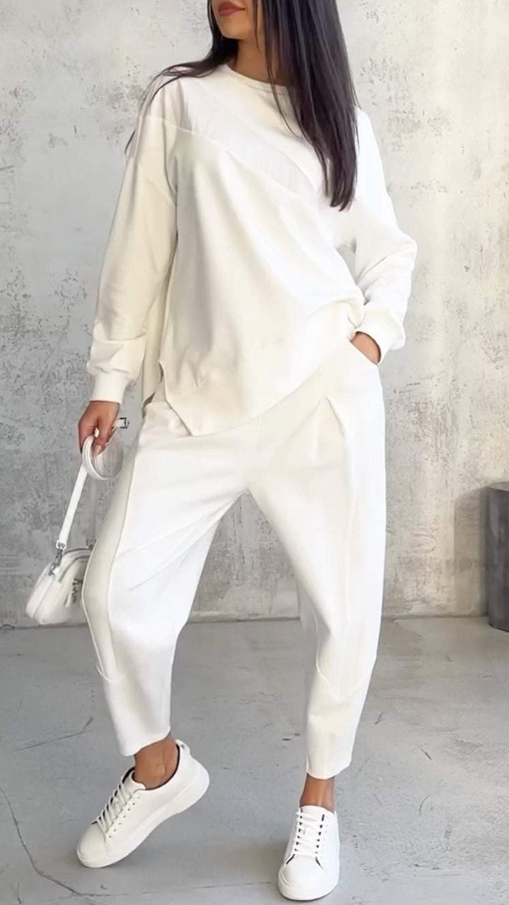 Women's Cotton Coordinated Two-Piece Set - Everyday Comfort