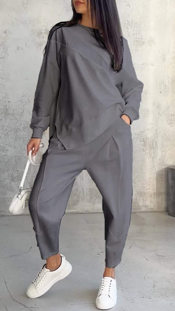 Women's Cotton Coordinated Two-Piece Set - Everyday Comfort