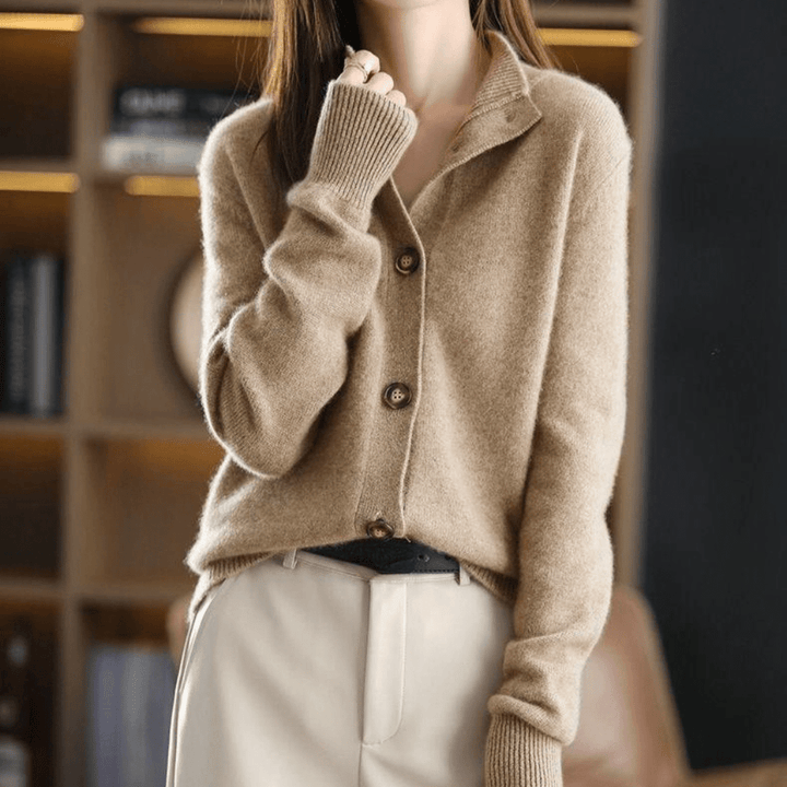 Women's Clara Button Sweater - Cozy Charm Everyday Layer