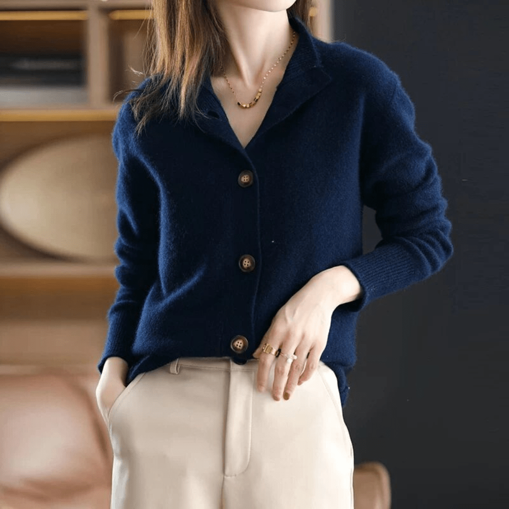 Women's Anita Cashmere Knit Cardigan - Effortless Layering