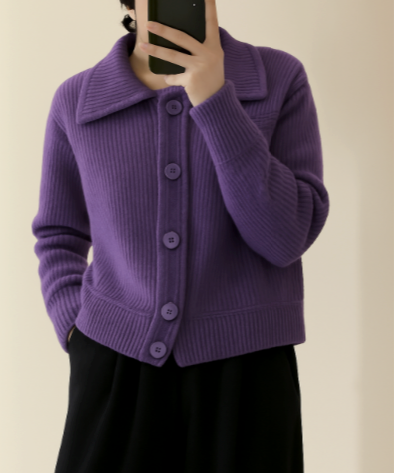 Women's Fiona Statement Button Knit Sweater - Cozy Chic