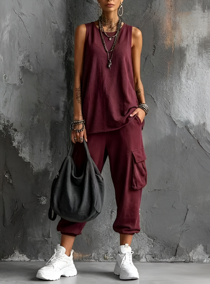 Women's Relaxed Two-Piece Set - Effortless Everyday Comfort