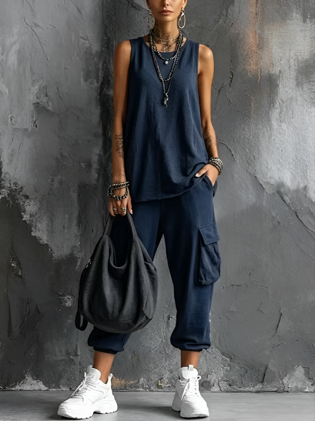 Women's Relaxed Two-Piece Set - Effortless Everyday Comfort