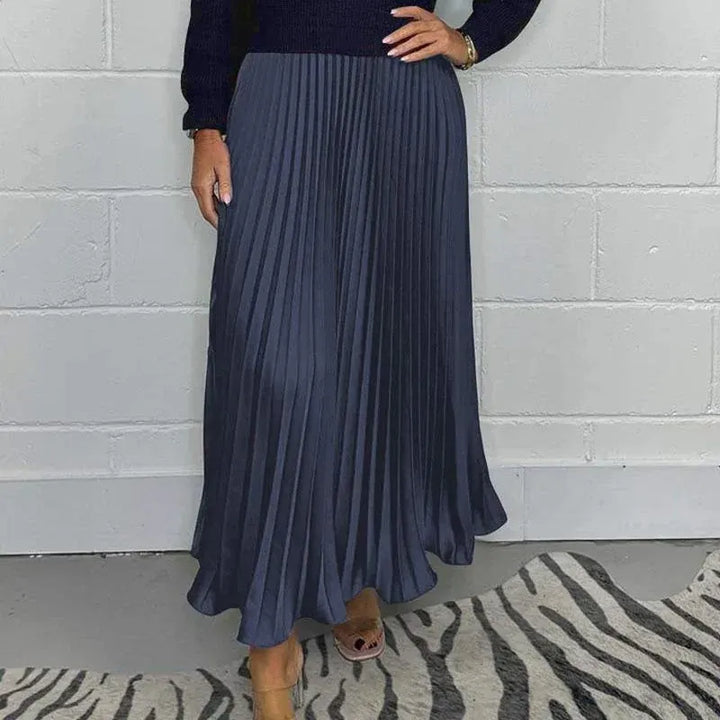 Women's Brielle Pleated Sweater Dress - Cozy & Elegant