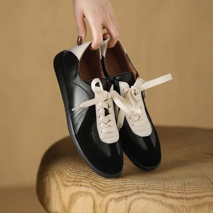 Women's Genuine Leather Sneakers - Everyday Comfort
