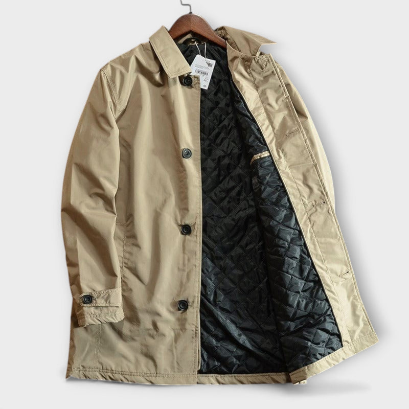 Men's Technical Cotton Trench Coat – Versatile City Layer