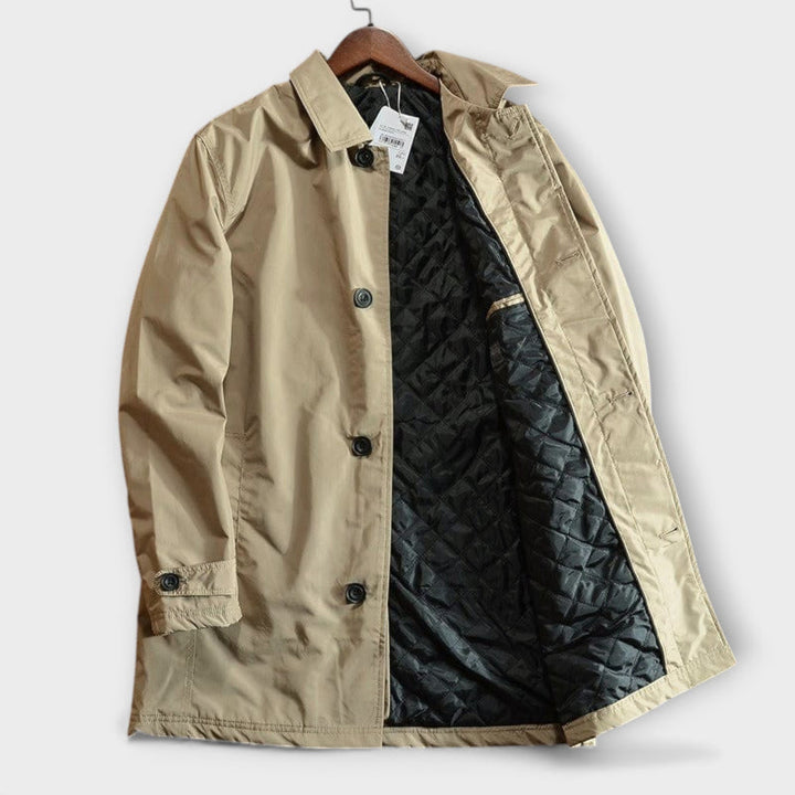Men's Technical Cotton Trench Coat – Versatile City Layer