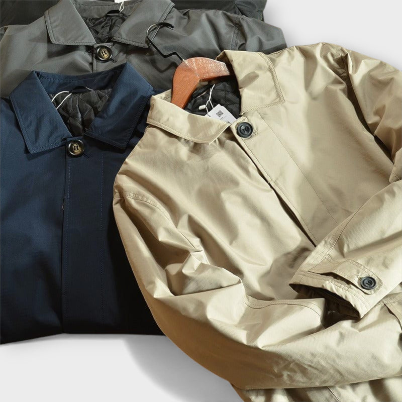 Men's Technical Cotton Trench Coat – Versatile City Layer