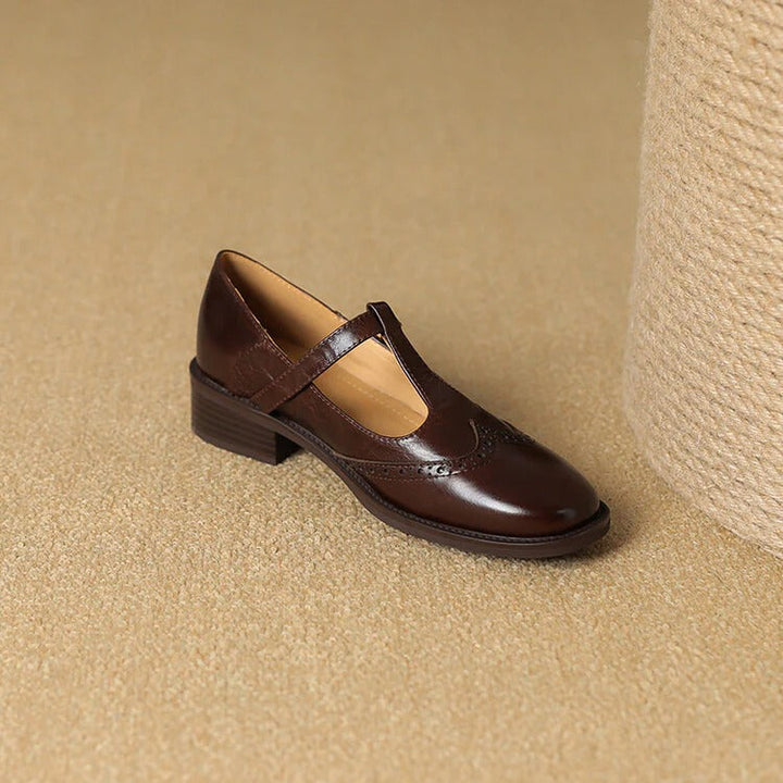 Women's Ruelle Leather Mary Jane Heels - Timeless Everyday Elegance