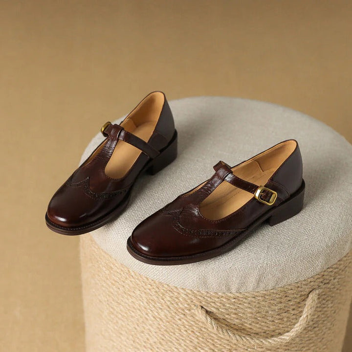 Women's Ruelle Leather Mary Jane Heels - Timeless Everyday Elegance