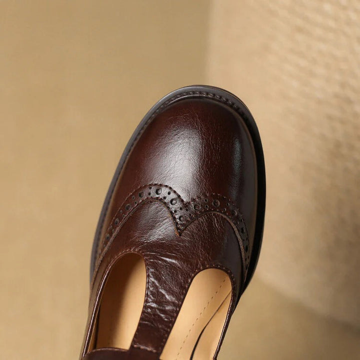 Women's Ruelle Leather Mary Jane Heels - Timeless Everyday Elegance