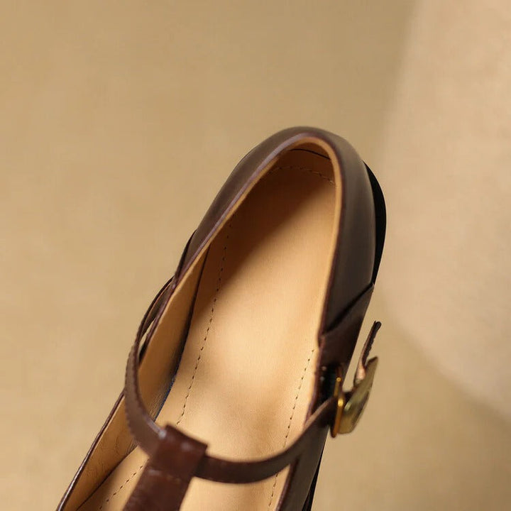 Women's Ruelle Leather Mary Jane Heels - Timeless Everyday Elegance