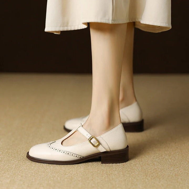 Women's Ruelle Leather Mary Jane Heels - Timeless Everyday Elegance