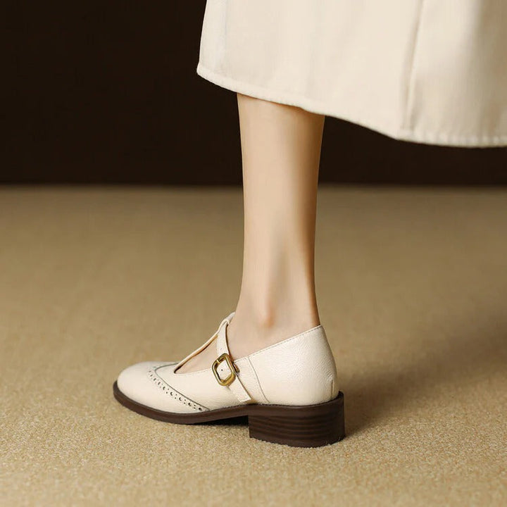 Women's Ruelle Leather Mary Jane Heels - Timeless Everyday Elegance