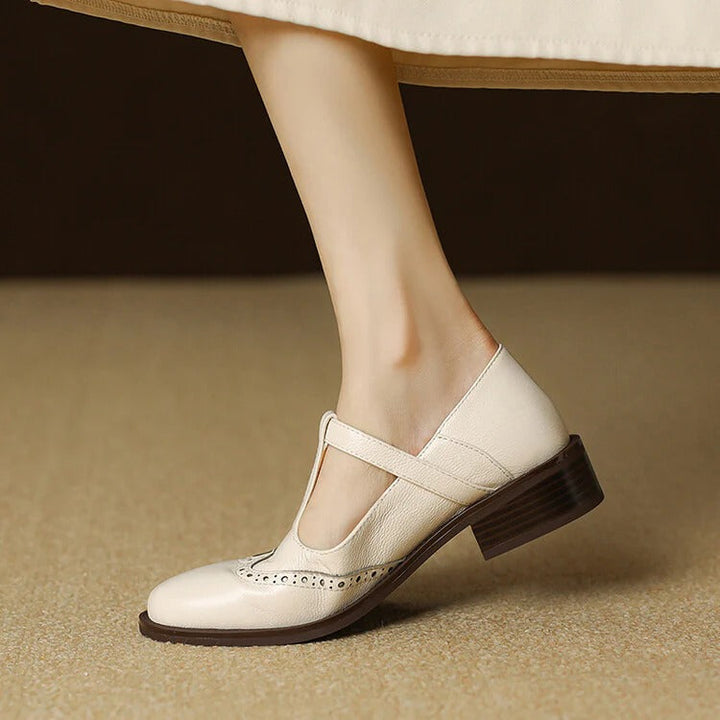 Women's Ruelle Leather Mary Jane Heels - Timeless Everyday Elegance