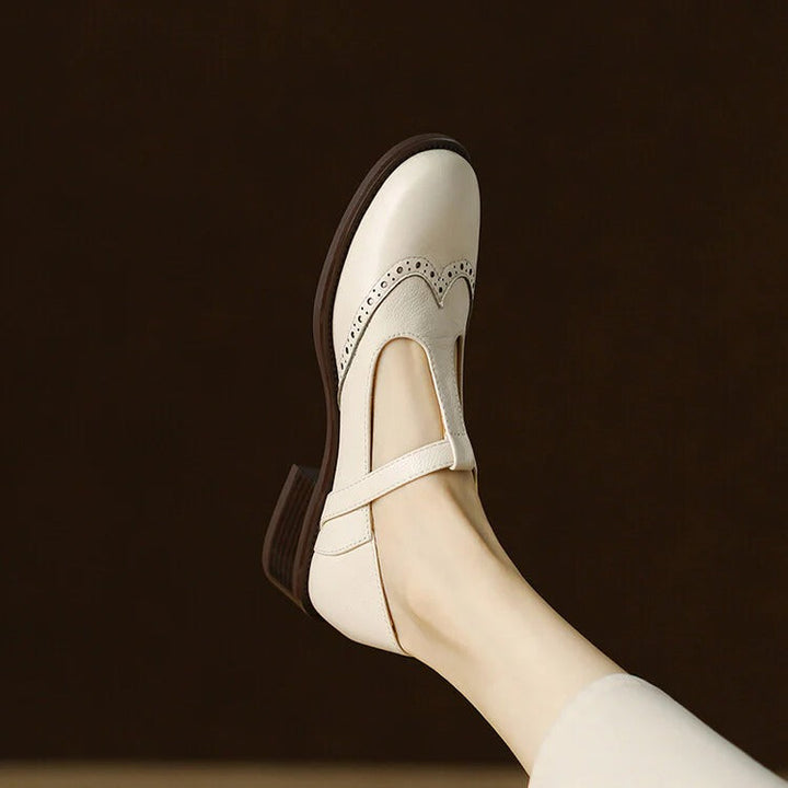 Women's Ruelle Leather Mary Jane Heels - Timeless Everyday Elegance