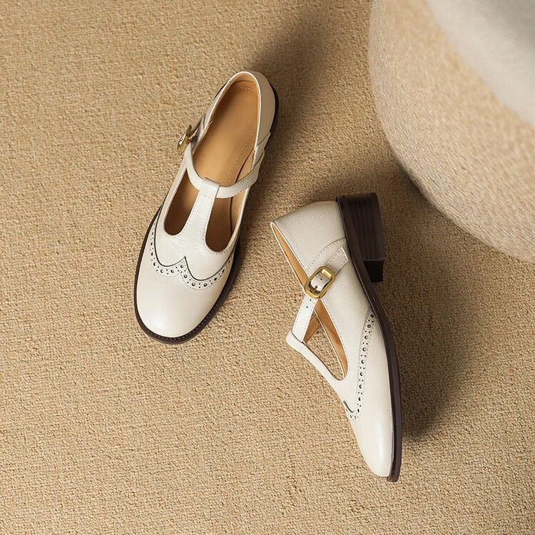 Women's Ruelle Leather Mary Jane Heels - Timeless Everyday Elegance