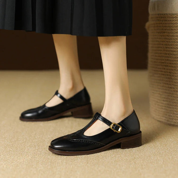Women's Ruelle Leather Mary Jane Heels - Timeless Everyday Elegance