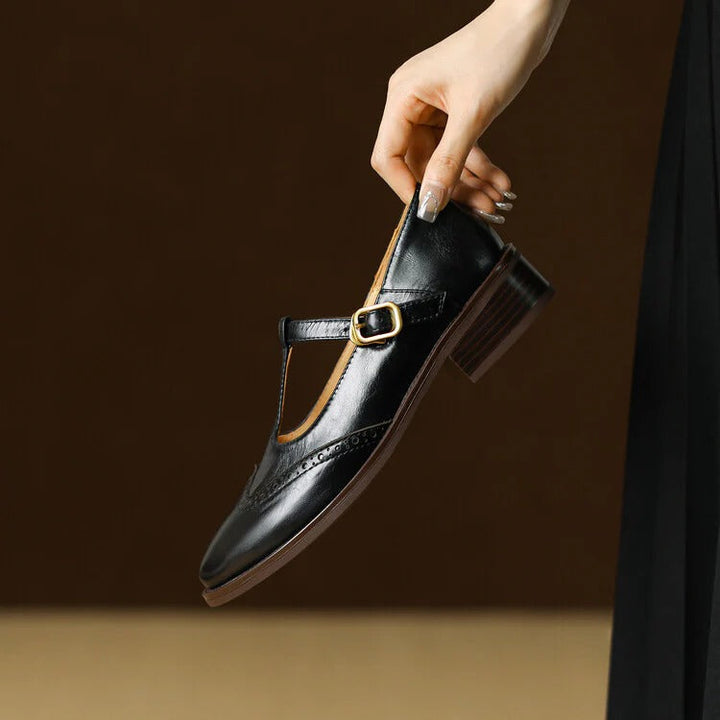 Women's Ruelle Leather Mary Jane Heels - Timeless Everyday Elegance
