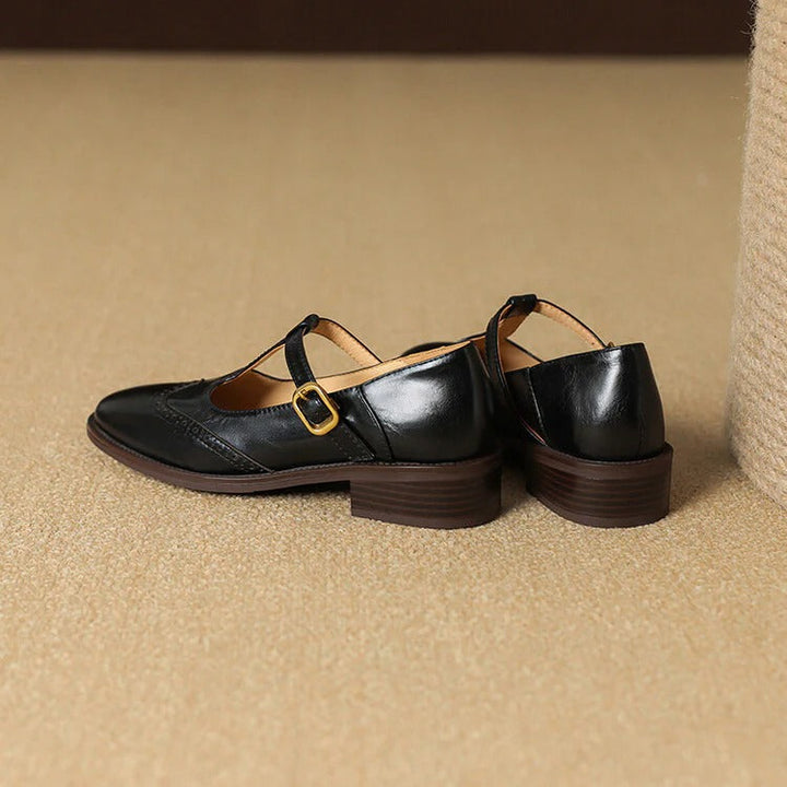 Women's Ruelle Leather Mary Jane Heels - Timeless Everyday Elegance