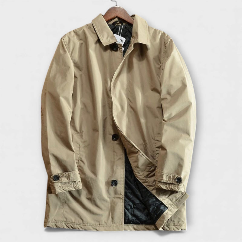Men's Technical Cotton Trench Coat – Versatile City Layer