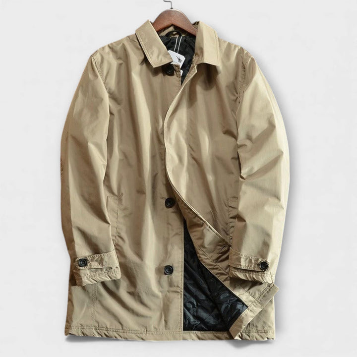Men's Technical Cotton Trench Coat – Versatile City Layer