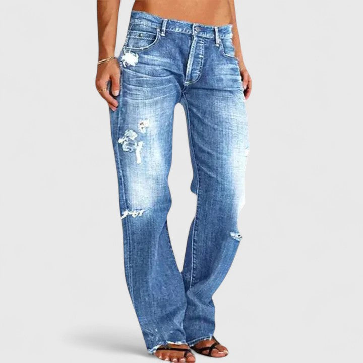Women's Lianette Wide-Leg Low-Rise Jeans - Everyday Comfort