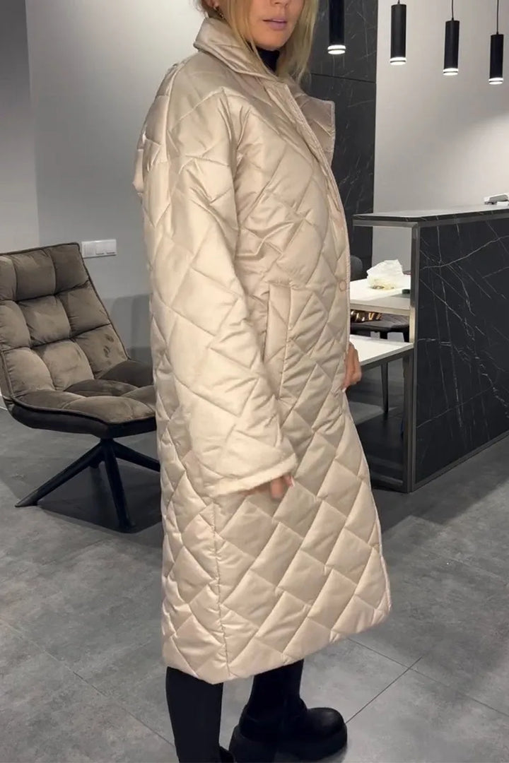 Women's Quilted Long Coat - Your Cozy Winter Essential