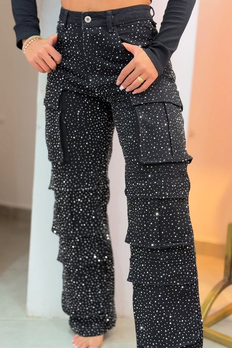 Women's High-Waisted Wide-Leg Jeans - Effortless Streetwear Style