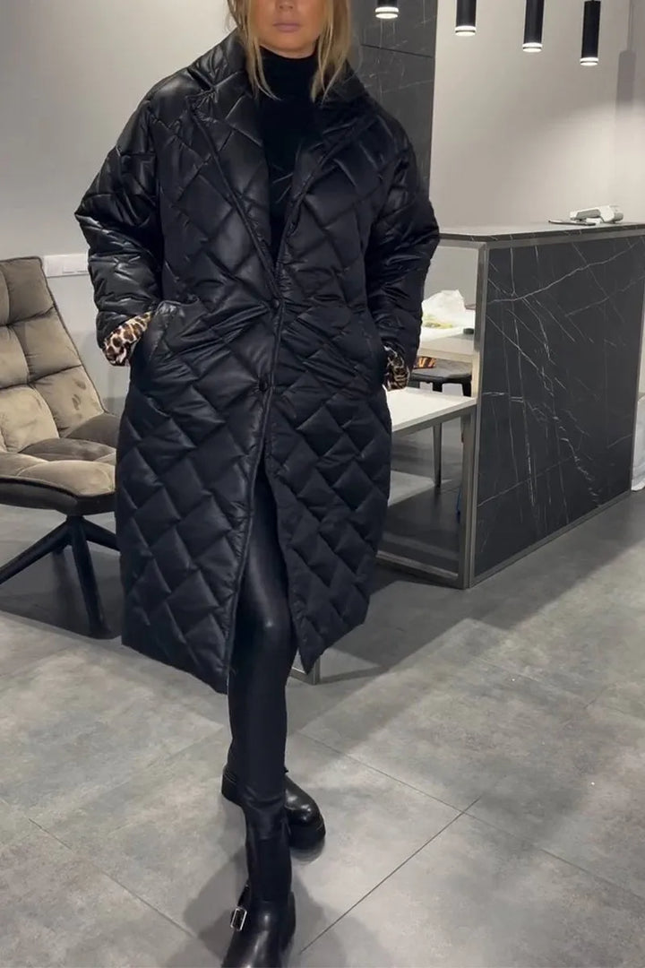 Women's Quilted Long Coat - Your Cozy Winter Essential