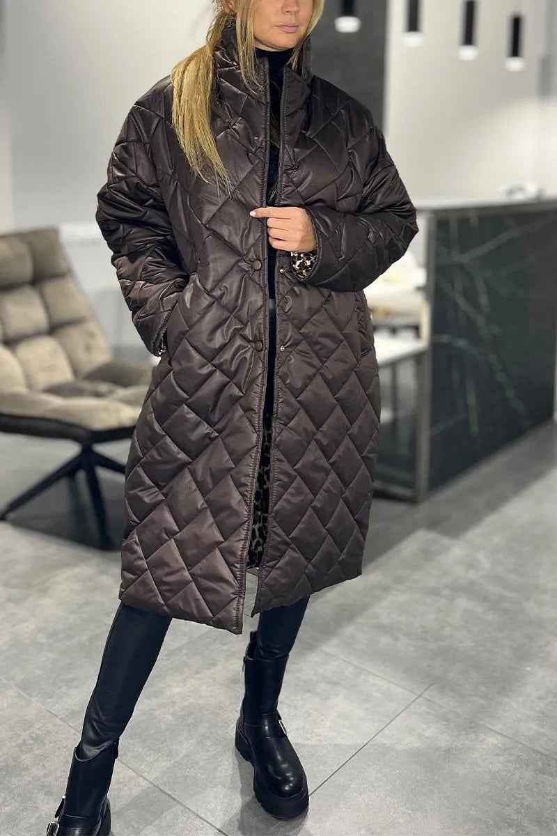 Women's Quilted Long Coat - Your Cozy Winter Essential