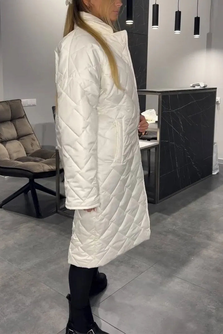 Women's Quilted Long Coat - Your Cozy Winter Essential