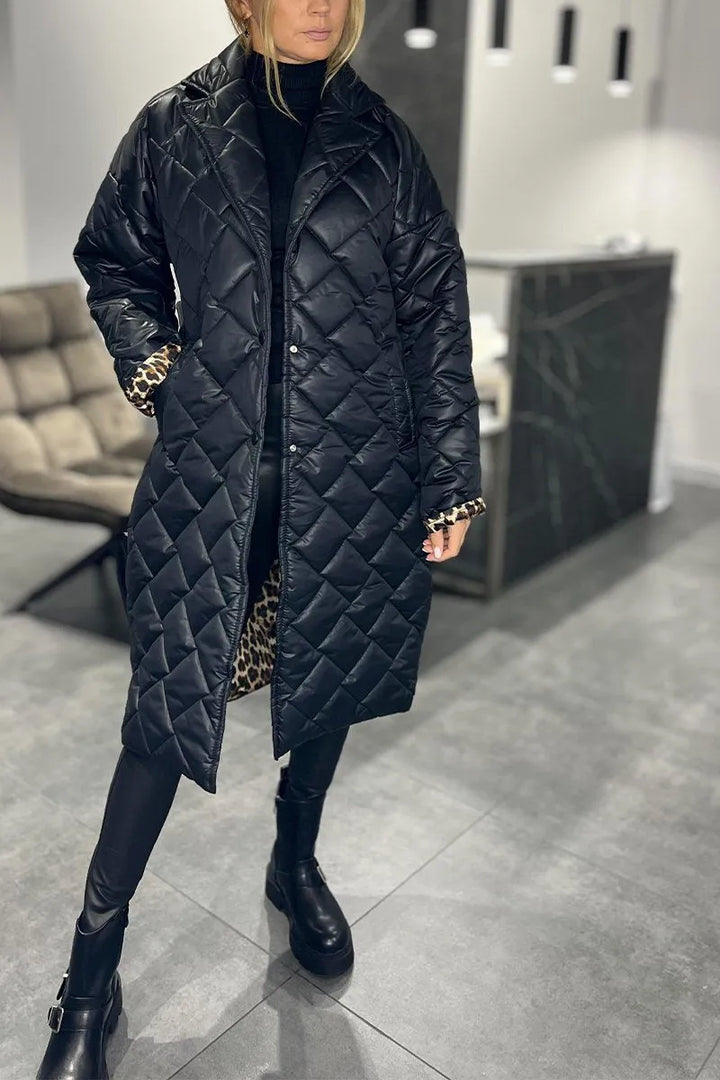 Women's Quilted Long Coat - Your Cozy Winter Essential