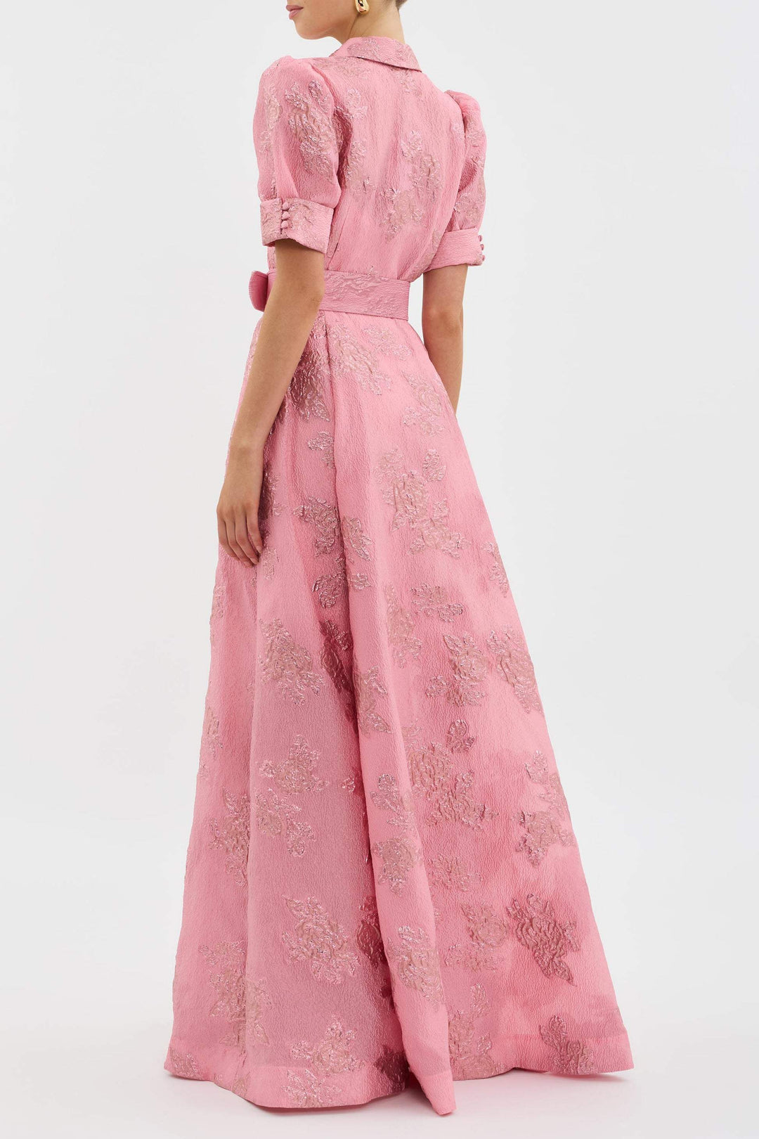 Women's Floral Print Puff Sleeve Dress - Perfect for Formal Events