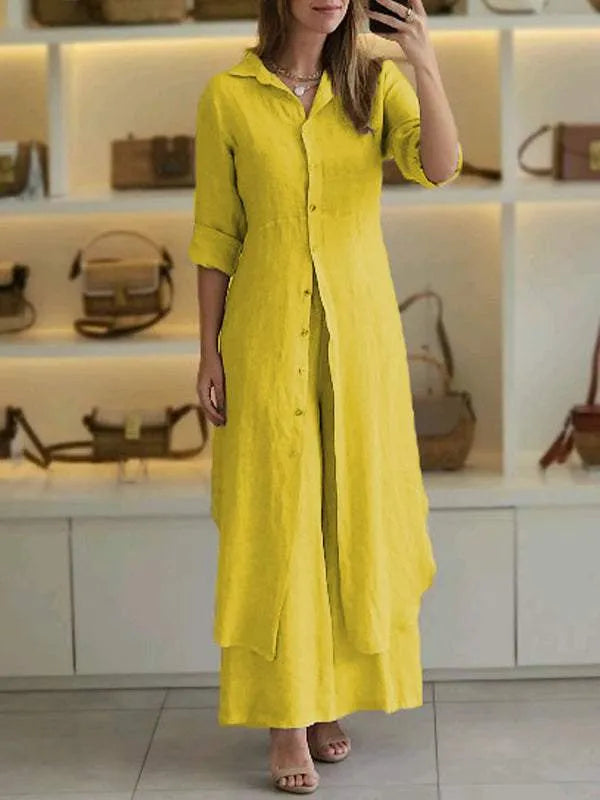Women's Elegant Two-Piece Set - Versatile Day-to-Night