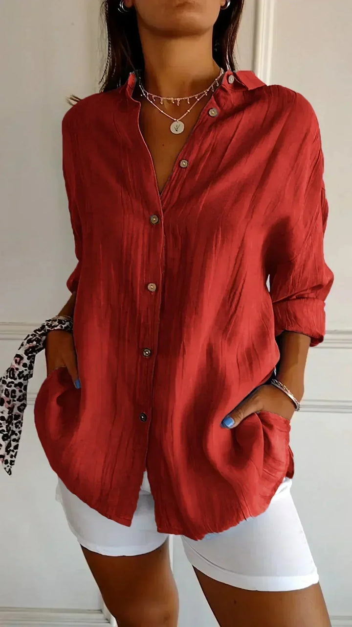 Women's Classic Blouse - Timeless Elegance for Every Day