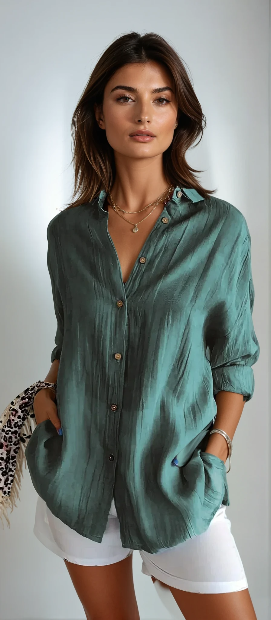 Women's Classic Blouse - Timeless Elegance for Every Day