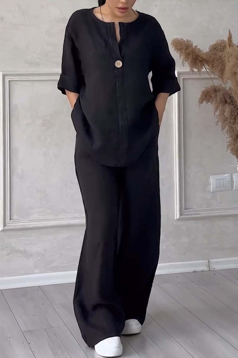 Women's Relaxed Two-Piece Lounge Set - Effortless Comfort