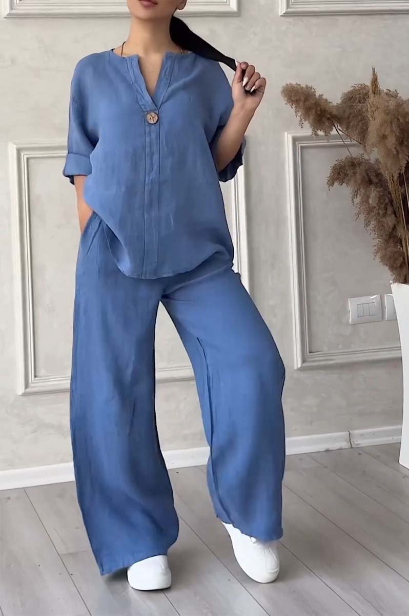 Women's Relaxed Two-Piece Lounge Set - Effortless Comfort