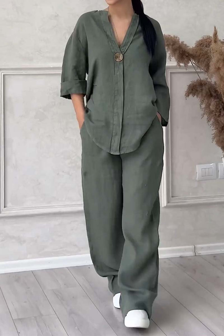 Women's Relaxed Two-Piece Lounge Set - Effortless Comfort