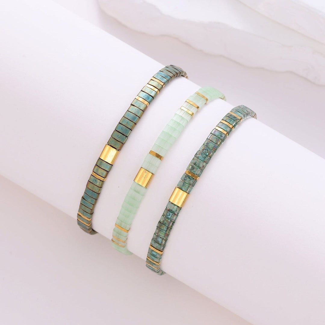 Luna Set - handmade Miyuki bead bracelet set | Koss Design Paris