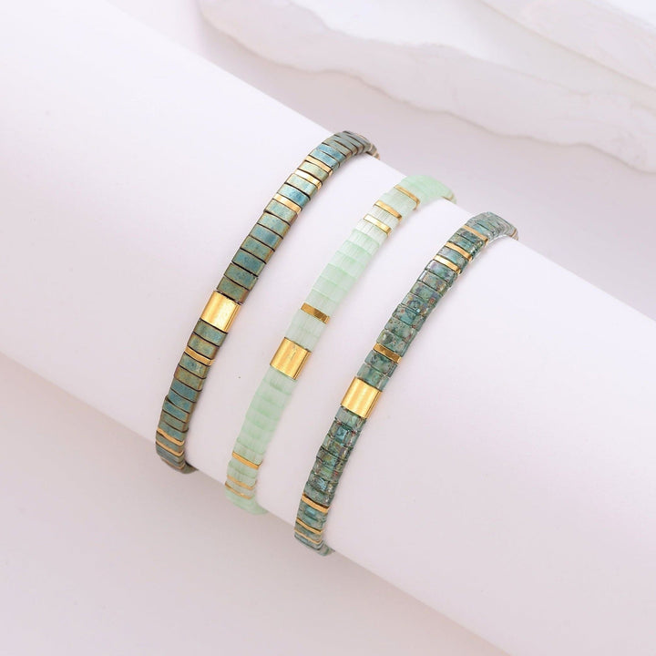 Luna Set - handmade Miyuki bead bracelet set | Koss Design Paris
