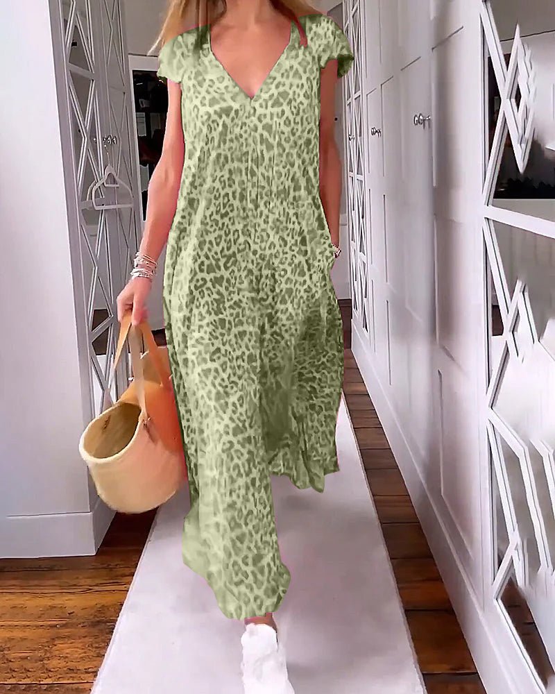 Women's Printed Relaxed Maxi Dress - Breezy Everyday Style