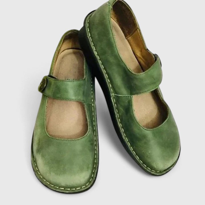 Women's Mary Jane Flats - Classic Orthopedic Comfort