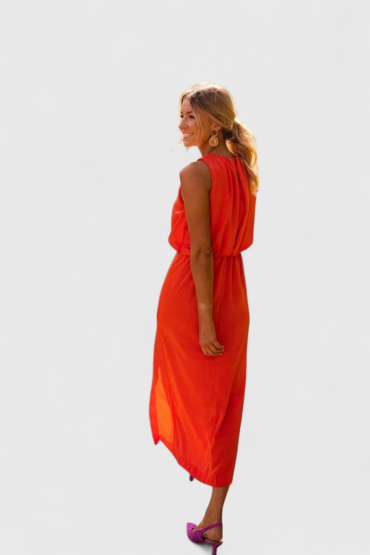 Women's Theonae Midi Dress - Effortless Summer Elegance