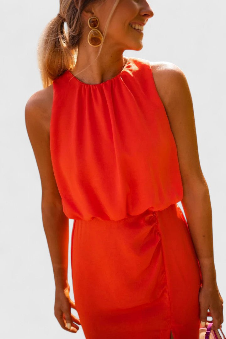 Women's Theonae Midi Dress - Effortless Summer Elegance
