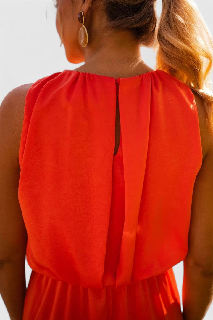 Women's Comfortable Midi Dress - Effortless Summer Elegance