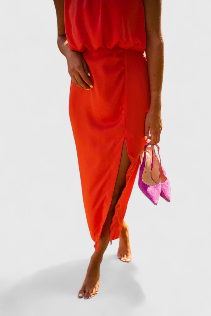 Women's Theonae Midi Dress - Effortless Summer Elegance